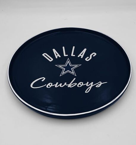 صينية تقديم مستديرة بشعار NFL Dallas Cowboys مقاس 14 بوصة in Kuwait