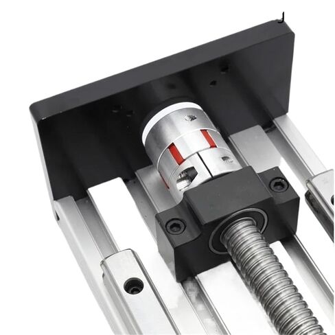 Nema34 Stepper Motor Linear Actuator Module Industrial Heavy-Duty Ball Screw Drive Dual Linear Guide Rails(with Motor only,100mm Stroke) in Kuwait