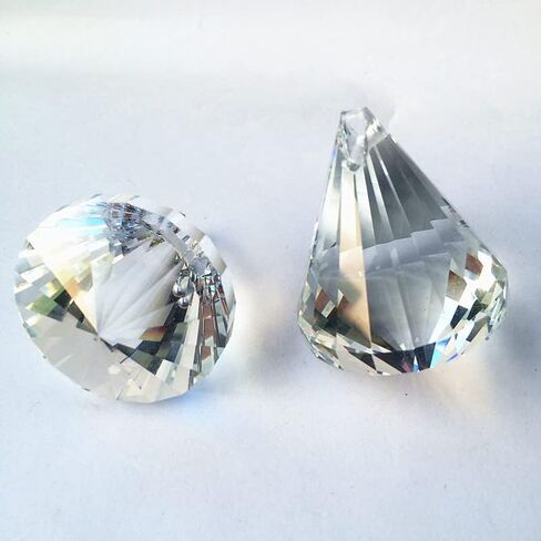 شنقا بلورات المنشور 90pcs / الكثير 40mm الثريا الكرة واضح كريستال dimand الأوجه كرات لأجزاء الثريا، الخرز الستار شنقا المعلقات الديكور الشنق بلورات للديكور in Kuwait