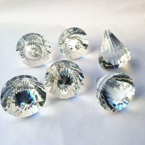 شنقا بلورات المنشور 90pcs / الكثير 40mm الثريا الكرة واضح كريستال dimand الأوجه كرات لأجزاء الثريا، الخرز الستار شنقا المعلقات الديكور الشنق بلورات للديكور in Kuwait