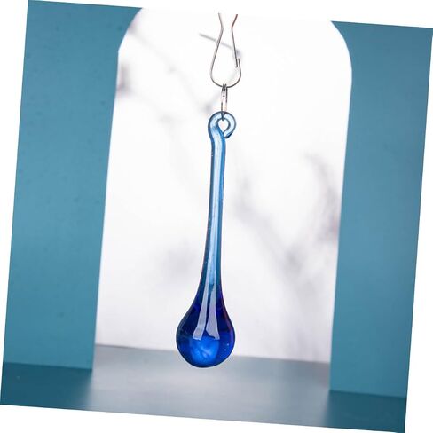 KALLORY 10PCS Crystal Pendant Chandelier Accessories Water Drop Hanging Decorations for Indoor Outdoor Lighting DIY Home Decor Prisms for Weddings and Events in Kuwait