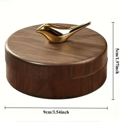 A Stylish And Elegant Ashtray for The Tabletop, Perfect for Home Use Or in The Car, Featuring a Lid And a Vintage Aesthetic, Making It an Ideal Gift for The Homeowner in Kuwait