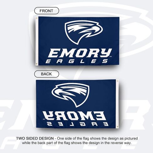 Desert Cactus Emory University EU Flag - 3 x 5 Feet Eagles Banner, Indoor/Outdoor Durable Fabric, 100% Polyester Design (Style A) in Kuwait
