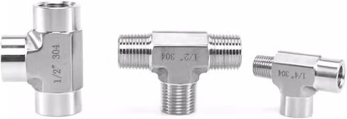 1/8 "1/4" 3/8 "1/2" 3/4 "1" BSPP NPT أنثى ذكر موضوع المحملة 3 طريقة 304 316 الفولاذ المقاوم للصدأ ارتفاع ضغط تزوير وصلة أنابيب (316 NPT1I2 ذكر) تركيبات سباكة in Kuwait