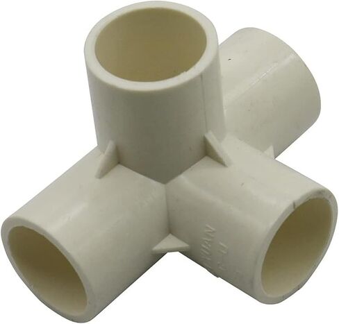 سباكة الحديقة 20/25/32 مم أنبوب PVC 4 اتجاهات مشتركة أنابيب الري الزراعية المشتركة حديقة المياه المشتركة الأنابيب الصناعية المشتركة 2 قطعة (اللون: أبيض، الحجم: 20 مم) تجهيزات السباكة in Kuwait