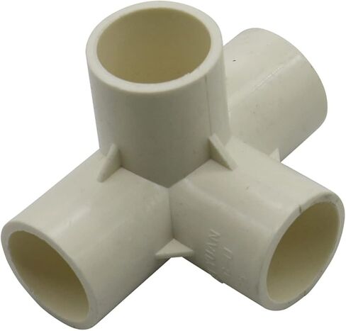 سباكة الحديقة 20/25/32 مم أنبوب PVC 4 اتجاهات مشتركة أنابيب الري الزراعية المشتركة حديقة المياه المشتركة الأنابيب الصناعية المشتركة 2 قطعة (اللون: أبيض، الحجم: 20 مم) تجهيزات السباكة in Kuwait