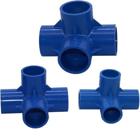 سباكة الحديقة 20/25/32 مم أنبوب PVC 4 اتجاهات مشتركة أنابيب الري الزراعية المشتركة حديقة المياه المشتركة الأنابيب الصناعية المشتركة 2 قطعة (اللون: أبيض، الحجم: 20 مم) تجهيزات السباكة in Kuwait