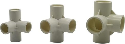 سباكة الحديقة 20/25/32 مم أنبوب PVC 4 اتجاهات مشتركة أنابيب الري الزراعية المشتركة حديقة المياه المشتركة الأنابيب الصناعية المشتركة 2 قطعة (اللون: أبيض، الحجم: 20 مم) تجهيزات السباكة in Kuwait