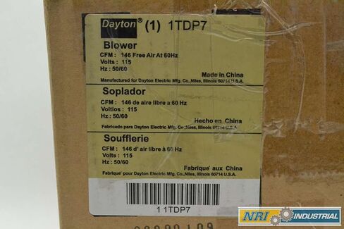 New DAYTON 1TDP7 Blower 146CFM 1/25HP 115V-AC 3120RPM AC Electric Motor B420017 in Kuwait