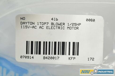 New DAYTON 1TDP7 Blower 146CFM 1/25HP 115V-AC 3120RPM AC Electric Motor B420017 in Kuwait