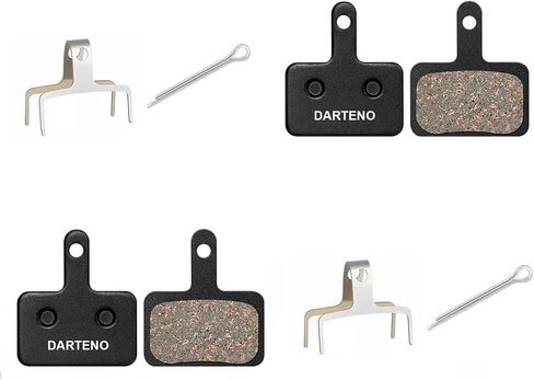 زوجان من وسادات فرامل قرص الدراجة - استبدال وسادات فرامل الدراجة - متوافق مع Tektro/Shimano/TRP (BR-M575 B01S MT200 M525 M515 T615 T675 M505 M495 M486 M485) - يناسب الدراجات الجبلية والدراجات الإلكترونية MTB in Kuwait