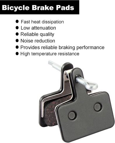 زوجان من وسادات فرامل قرص الدراجة - استبدال وسادات فرامل الدراجة - متوافق مع Tektro/Shimano/TRP (BR-M575 B01S MT200 M525 M515 T615 T675 M505 M495 M486 M485) - يناسب الدراجات الجبلية والدراجات الإلكترونية MTB in Kuwait