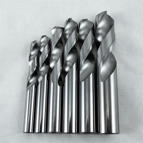 10Pcs 0.55mm-6.45mm Solid Carbide Drill Bits Set, Spiral Flute CNC Machine Twist Drill Bit for Hard Metal Stainless Steel(0.95x33mm 10pcs) in Kuwait