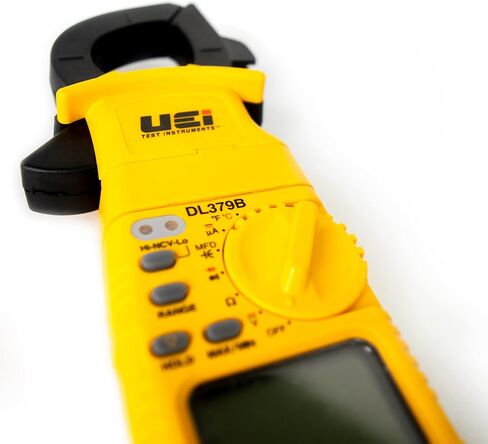 UEi DL379B مقياس المشبك الرقمي يتراوح تلقائيًا، جهاز اختبار الجهد الكهربائي الحالي HVAC مع حامل مغناطيسي، يقيس أمبير التيار المتردد AC/DC فولت درجة الحرارة، السعة، التردد الثنائي، دورة العمل، مقاومة الاستمرارية NCV in Kuwait
