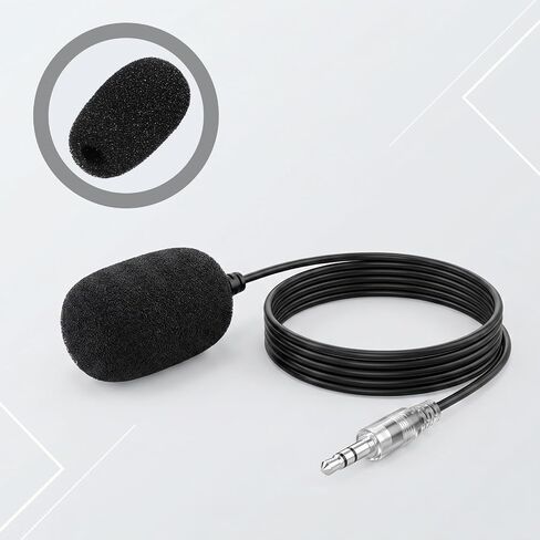20 Pcs Headset Mic Cover Foam, 36×16×5mm Microphone Covers Foam | Black Microphone Windscreen, Noise Reduction Mini Microphone Pop Filter for Clear Audio fits Podcasting Vlogging & Interviews in Kuwait