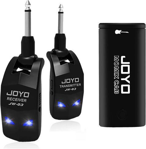 JOYO JW-03 2.4G Hz Wireless Guitar System 4 Channels and MOMIX CAB Guitar Audio Interface Pocket Internal Recording in Kuwait