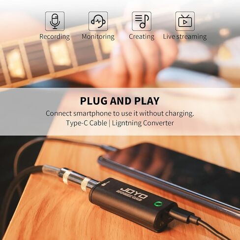 JOYO JW-03 2.4G Hz Wireless Guitar System 4 Channels and MOMIX CAB Guitar Audio Interface Pocket Internal Recording in Kuwait