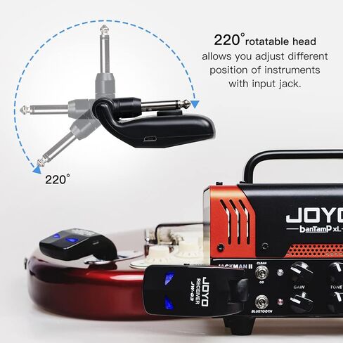 JOYO JW-03 2.4G Hz Wireless Guitar System 4 Channels and MOMIX CAB Guitar Audio Interface Pocket Internal Recording in Kuwait