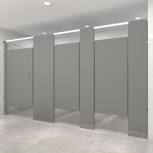 قسم المرحاض الفولاذي المطلي بمسحوق الولايات المتحدة - دعامة علوية، تصميم مثبت على الأرض، مقاوم للحريق، مقاوم للتآكل، للحمامات التجارية والمدرسة والمزيد، صنع في الولايات المتحدة الأمريكية، بين الجدران، 4 كشك in Kuwait