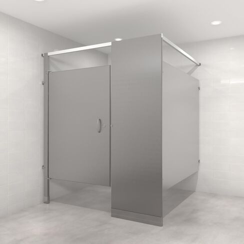 قسم المرحاض الفولاذي المطلي بمسحوق الولايات المتحدة - دعامة علوية، تصميم مثبت على الأرض، مقاوم للحريق، مقاوم للتآكل، للحمامات التجارية والمدرسة والمزيد، صنع في الولايات المتحدة الأمريكية، بين الجدران، 4 كشك in Kuwait