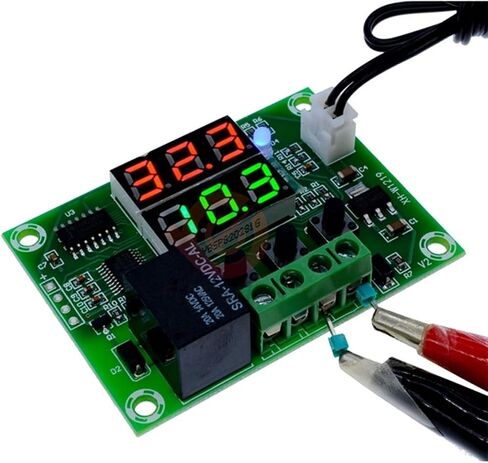 2Pcs XH-W1219 Dual LED Digital Display Thermostat Temperature Controller Regulator Switch Control Relay Sensor Module in Saudi Arabia