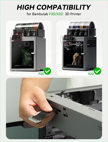 كابل Mviioe Touchscreen FPC متوافق مع طابعات Bambu Lab P2S X2D ثلاثية الأبعاد | كابل بيانات شاشة اللمس: كابل اتصال مرن FPC لما بعد البيع ينقل إشارات ثابتة بين شاشة اللمس وخنزير الدائرة in Kuwait
