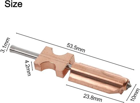 مجموعة الفوهات لطابعات Flashforge AD5X ثلاثية الأبعاد، من الفولاذ المقاوم للصدأ مع تسخين 200 وات، درجة حرارة عالية لـ PLA ABS PEEK، 0.25/0.6/0.8 مم (0.25 مم) in Kuwait