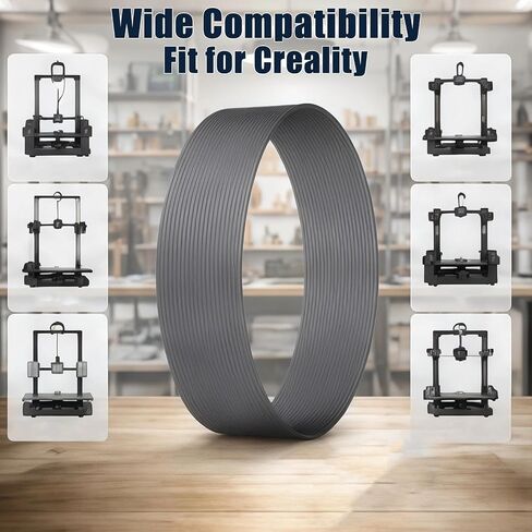 3D Printer Accessories Star-Shaped PTFE Tube 4m, Low-Resistance Inner Channel Tube for 1.75mm Filament, Cuttable Conduit Compatible with FDM 3D Printers, Rated up to 260°C in Kuwait