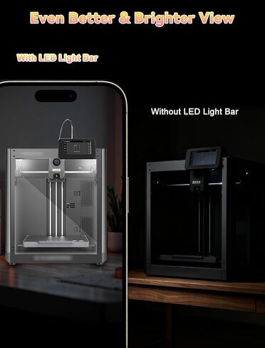 ترقية طقم إضاءة LED مغناطيسي 24 فولت متوافق مع Flashforge AD5M AD5M Pro AD5X، قطعتان | شرائط إضاءة LED مغناطيسية ذات تصميم تيار ثابت 24 فولت in Kuwait