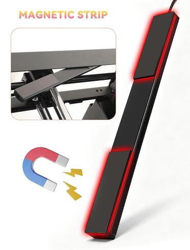 ترقية طقم إضاءة LED مغناطيسي 24 فولت متوافق مع Flashforge AD5M AD5M Pro AD5X، قطعتان | شرائط إضاءة LED مغناطيسية ذات تصميم تيار ثابت 24 فولت in Kuwait