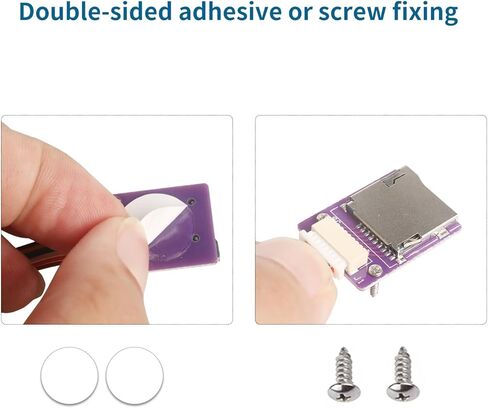 محول كابل تمديد Micro SD ذكر إلى أنثى موسع كابل PVC المرن يدعم Ender 3 Pro/Ender 3 V2/Ender 5 Plus/Ender 5 Pro/Raspberry Pi (5.9 بوصة/15 سم) in Kuwait