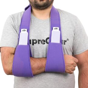 Suregear ذراع حبال الكتف منع الحركة، دعامة دعم الكفة الدوارة، حبال مريحة خفيفة الوزن لإصابة الكتف، مكسورة، خلع، كسر، إجهاد، يسار يمين، رجال ونساء، أسود in Kuwait