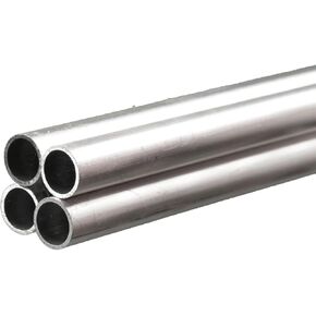 K&S Precision Metals Round Aluminum Tube 9409 – 3/8" OD x 0.016" Wall x 36" Long – DIY Crafts, Model Building, Home Projects, Made in USA, 4 Tubes in Saudi Arabia