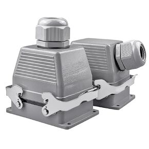Heavy Duty Connectors HDC-HE-032-1/2 F/M 32pin 16A Industrial Rectangular Aviation Connector Plug Screw Connection(Hdc-he-032-2) in Saudi Arabia