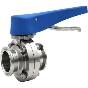 1.5" Tri Clamp Valve - 304 Stainless Steel Sanitary Valve with Plastic Multi-Position Handle(19mm Ferrule 50.5) in Kuwait