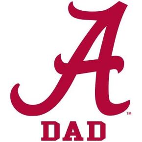 ملصق Alabama Crimson Tide DAD الشفاف من الفينيل لسيارة شاحنة Bama in Kuwait