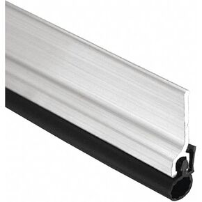 Pemko Door Jamb Weatherstrip Kit with Screws, Mill Finish Aluminum with Black Silicone Insert, 7/8"W x 3684"L x 1/4"H in Saudi Arabia