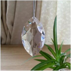 Hanging Crystals Prisms 38mm/50mm/63mm/76mm Accessories for Chandeliers Crystal Drops for Chandeliers Lighting Decoration Hangings Crystals for Decoration(63mm 10pcs) in Kuwait
