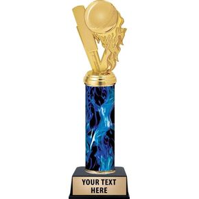 Crown Awards Personalized Cricket Trophy, 11" Blue Cricket Trophy Award, Customize Now Prime in Kuwait