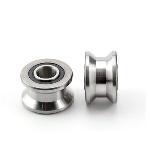 5pcs TU22 8mm V/U Groove Pulley Bearings T22 8 * 22.5 14. 13.5mm V Roller Wheel Ball Bearing T-U-22 in Kuwait