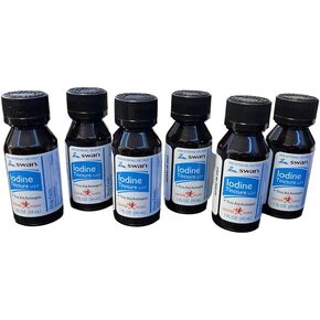 Swan Iodine Tincture First Aid Antiseptic 2% Iodine USP 6 Pack (6) in Saudi Arabia