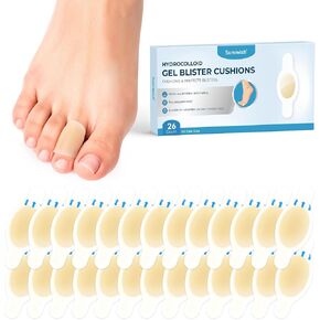 Sumiwish Hydrocolloid Blister Bandages: 26ct Waterproof Gel Blister Bandages for Feet: Blister Pads for Blister Prevention & Recovery Bunion Protectors - for Bunion Pack in Saudi Arabia