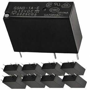 G5NB-1A-E-12VDC 9 Pack PCB Power Relay، 4-Pin SPST-NO 1 Form A، 5A 250VAC 30VDC، 720 ملف، مرحل للأغراض العامة من خلال الفتحة غير قابل للإغلاق in Kuwait