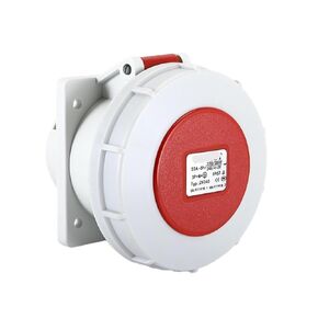 5P 32A IP67 Concealed Straight Socket Flange Panel Mount PDU Data Center Stage Industrial in Saudi Arabia