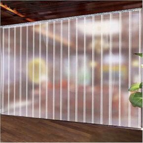 PVC Strip Curtain Door Kit - Waterproof & Dustproof Plastic Curtain for Refrigeration, Cold Rooms & Warehouses - 2mm Thick, Ideal for Catering & Chiller Applications,2mm,1.05x2m in Kuwait