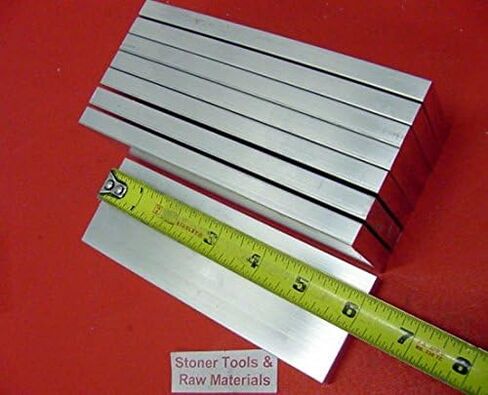 8 Pieces 3/8" X 2" Aluminum 6061 Flat BAR 6" Long T6511 .375" Solid Mill Stock in Kuwait