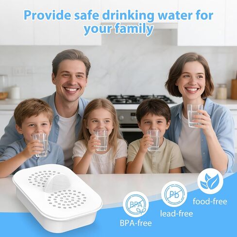 3 عبوات من الفلتر البديل لجميع فلاتر تنقية المياه من Nakii® NFP-100، تقلل من مادة PFOA/PFOS والكلور 150 جالون أو تدوم 3 أشهر، فلاتر تنقية المياه الممتازة، متوافقة مع أباريق Nakii® in Kuwait