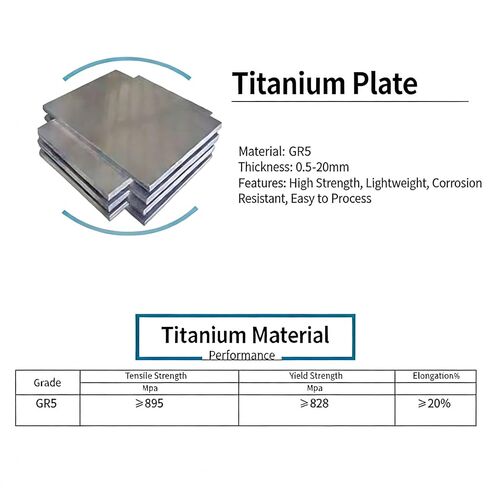 GR5 Titanium Plate Sheet, Thick 2mm/0.079", Width 200mm /7.87", Length 300mm /11.81", ASTM B265 Metal Sheet Titanium Alloy Plates for Industrial Machinery Metalworking in Kuwait