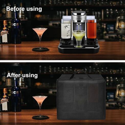 Cocktail Machine Dust Cover for Bartesian Professional Premium Cocktail 55300/55310,Margarita Machine Cover Case, Cocktail Mixer Maker and Beverage Drink Maker Covers (Black) in Kuwait