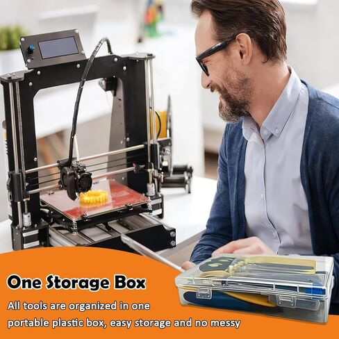 Precision 3D Printer Tool Kit, 30 PCS Model Cleaning & Finishing Set with Needle Files, Cleaning Needles, Precision Trimming Tool, Tweezers, Scrapers & Brushes for 3D Print Post Processing in Kuwait
